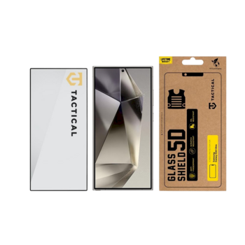 Tactical Glass Shield 5D Защитное стекло для Samsung Galaxy S24 Ultra / чёрный (TA-57983118586)