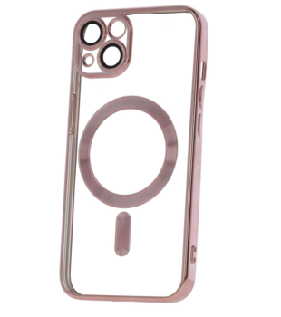 Mocco Color Chrome MagSafe Case Aizsargapvalks Priekš Apple iPhone 15 (MC-CHMG-IPH-15-PN)
