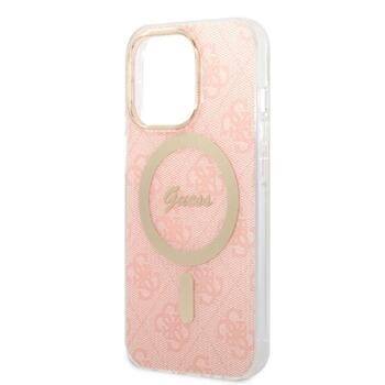 Guess Set GUBPP13XH4EACSP Case+ Charger Защитный чехол для iPhone 13 Pro Max / розовый (GUBPP13XH4EACSP)