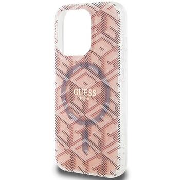 Guess GUHMP15LHGCUSTGP IML GCube MagSafe Aizsargapvalks priekš iPhone 15 Pro 6.1
