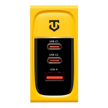 Tactical Nett Warrior GaN Charger Tīkla lādētājs 100W / dzeltens (TA-57983117439)