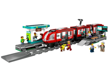 LEGO CITY 60423 Downtown Streetcar and Station Konstruktors (60423)