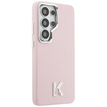 Case Karl Lagerfeld K Metal Logo MagSafe Защитный чехол для Samsung Galaxy S26 Ultra / розовый (KLHMS26L5PGFKHGP)
