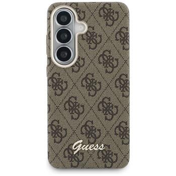 Guess 4G Script MagSafe Aizsargapvalks priekš Samsung Galaxy S26 / brūns (GUHMS26S5P4FWMSW)
