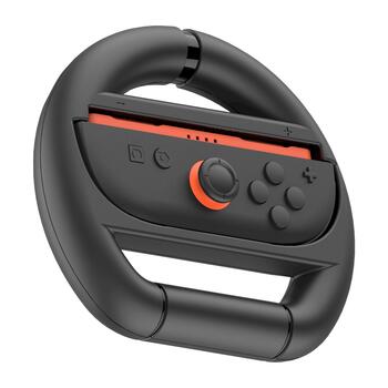 iPega SW2054 Racing Wheel Защитный аксессуар для JoyCon Controllers Nintendo Switch 2 / чёрный (PG-SW2054)
