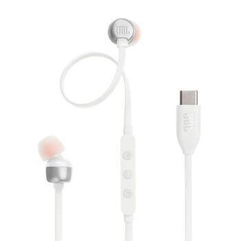 JBL Tune 310C Pure Bass In-Ear Наушники USB-C (JBLT310CWHT)