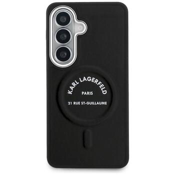 Case Karl Lagerfeld Embossed Ring RSG Logo MagSafe Защитный чехол для Samsung Galaxy S26 Plus / чёрный (KLHMS26MPSKRSGEK)