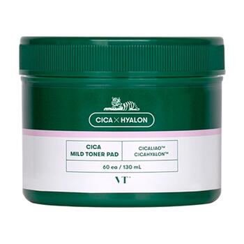 VT COSMETICS Cica Mild Toner Pad 60 pcs  Тонер педы для лица (8809695670640)