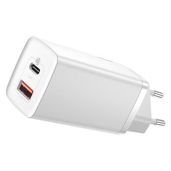Baseus GaN2 Lite PD Зарядное Устройство 65W / 1x USB-C / 1x USB (BRA012286)