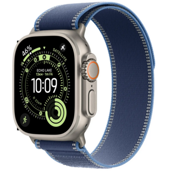 Apple Watch Ultra 3 Умные часы 49 mm / Natural Titanium / Blue Trail Loop M/L (MEWU4QFA)