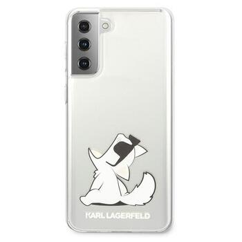 Karl Lagerfeld KLHCS21MCFNRC Hardcase Choupette Fun Aizsargapvalks priekš Samsung Galaxy S21+ G996 / caurspīdīgs (KLHCS21MCFNRC)