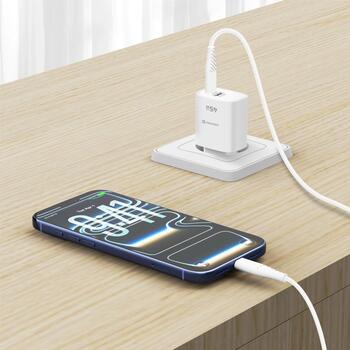Swissten Edge GaN Tīkla Lādētājs USB-C PD 45W + USB-A 18W QC (22071718)
