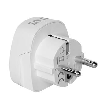 SAVIO AP-02 Travel Adapter Strāvas adapteris UK - EU (AP-02)