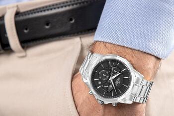 Giewont Chronograph Sapphire Vīriešu rokas pulkstenis GW9460-B2 / sudraba (GW9460-B2)