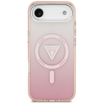 Case Guess IML Gradient Triangle Logo MagSafe Aizsargapvalks priekš iPhone Air / rozā (GUHMP17MHGTMLCGP)