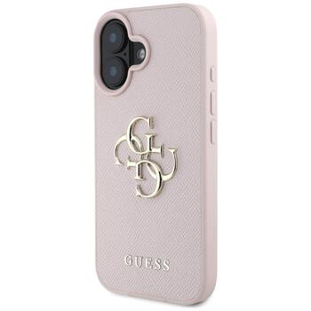 Guess Grained Big 4G Logo Small Classic Logo Защитный чехол для Apple iPhone 16 (GUHCP16SPGT4MBP)
