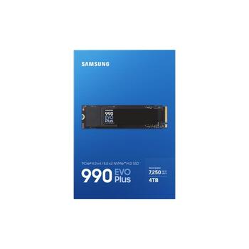 Samsung 990 EVO Plus Твердый диск SSD / 4 ТБ / 7150 МБ/с / 1350000 IOPS / Черный (MZ-V9S4T0BW)