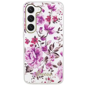 Guess GUHCS23MHCFWST Flower Collection Защитный чехол для Samsung Galaxy S23+ S916 / белый (GUHCS23MHCFWST)