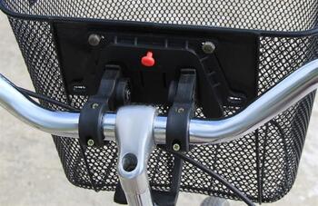 RoGer Metāla Grozs Velosipēdam / 5kg / 33x26x26 cm (RO-BASKET-BK)