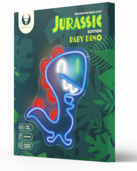 Forever Light FLNJ01 JURASSIC BABY DINO Neon LED Dekorācijā (FLNJ01)