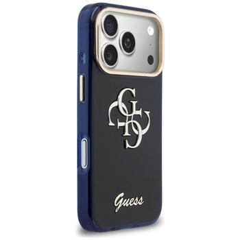 Case Guess IML 4G Script Metal Защитный чехол для iPhone 17 Pro / синий (GUHCP17L5HC4MLSB)