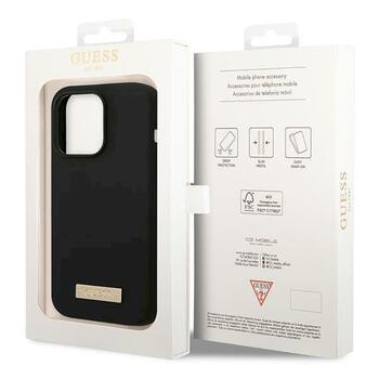 Guess GUHMP14LSBPLK Silicone Logo Plate MagSafe Защитный чехол для iPhone 14 Pro 6,1