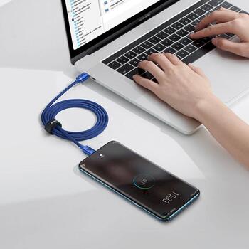 Baseus CAJY000603 Crystal Shine Series Data Cable Кабель для передачи данных USB-C - USB-C 100W 1.2m / синий (CAJY000603)