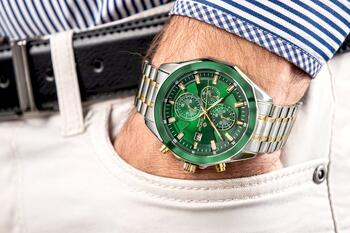 Giewont Chronograph Sapphire Vīriešu pulkstenis / sudrabaini zaļš (GW7290-B7)