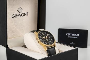 Giewont Chronograph Sapphire Vīriešu pulkstenis / melni zeltains (GW5630-A4)