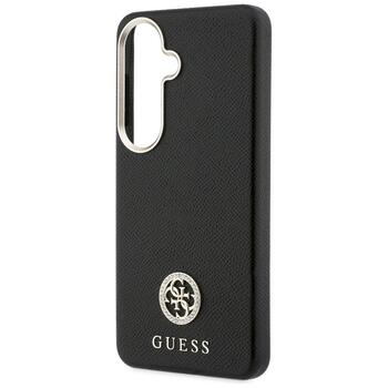 Guess Rhinestone Round Logo MagSafe Aizsargapvalks priekš Samsung Galaxy S26 / melns (GUHMS26MPGCRMDEK)