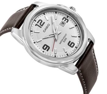 CASIO MTP-1314PL-7AVEF Vīriešu rokas pulkstenis / sudraba (MTP-1314PL-7AVEF)