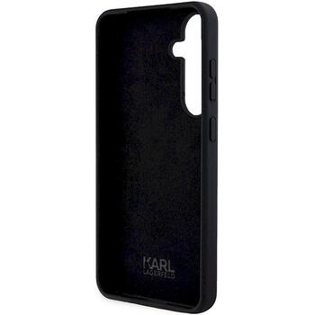 Karl Lagerfeld KLHCS24SSNIKBCK S24 S921 hardcase Aizsargapvalks priekš Silicone Ikonik / melns (KLHCS24SSNIKBCK)
