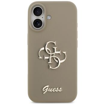 Guess Silicone Big 4G Script Case Защитный чехол для iPhone 17 / коричневый (GUHCP17SSC4GSMW)