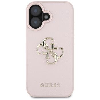 Guess Grained Big 4G Logo Small Classic Logo Защитный чехол для Apple iPhone 16 (GUHCP16SPGT4MBP)
