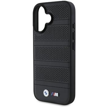 BMW M Perforated And Stitched Line MagSafe Aizsargapvalks priekš Apple iPhone 16 (BMHMP16S23PUSPK)