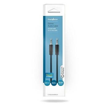 Nedis Aux Audio vads 3.5 mm -> 3.5 mm 3m (CAGB22000BK30)