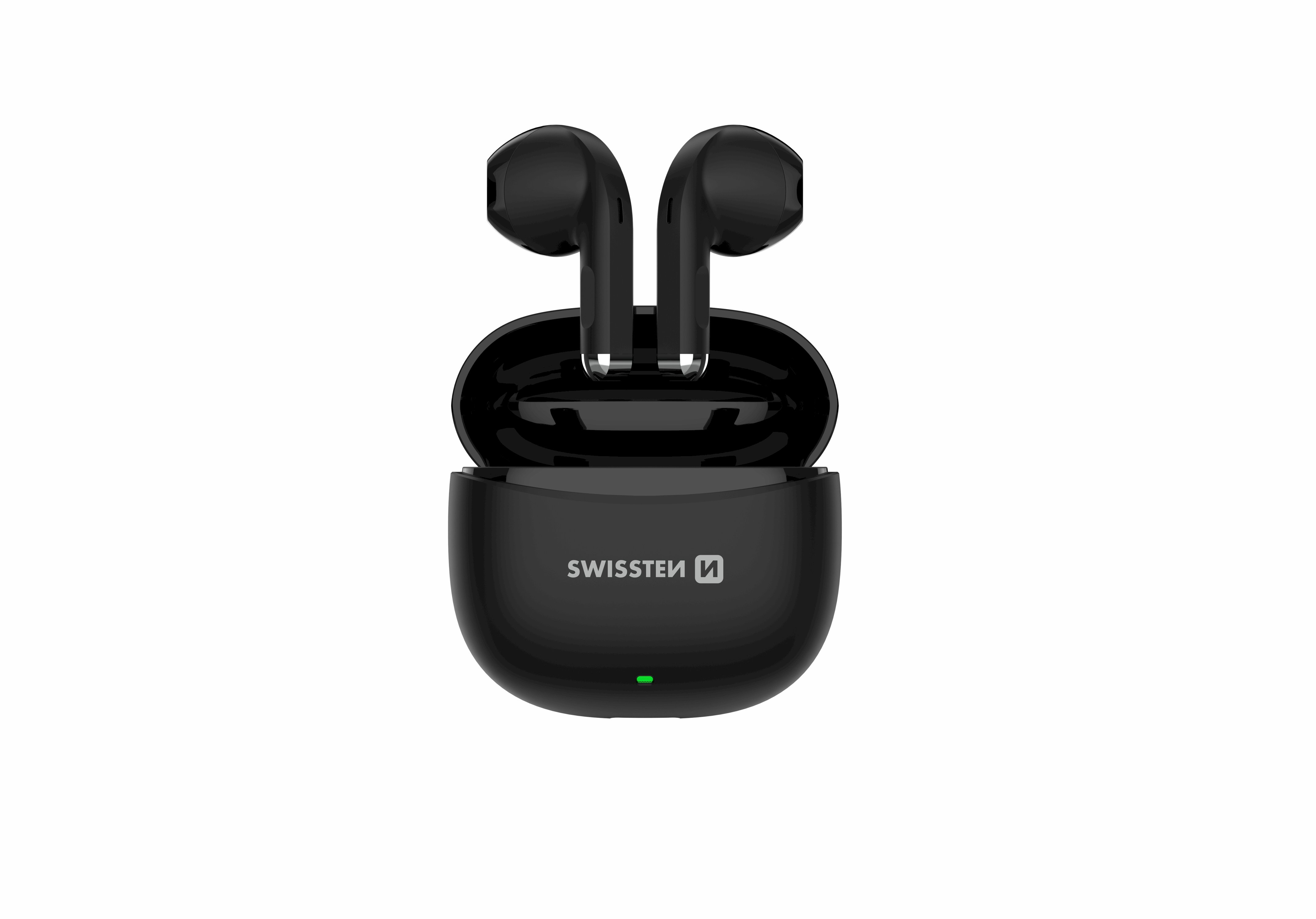 Swissten TWS Mini TUNE Bluetooth Стерео Гарнитура с Микрофоном Черная (51107096)