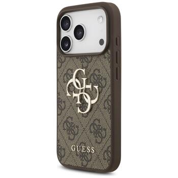 Guess 4G Big Logo Case Aizsargapvalks priekš iPhone 17 Pro / brūns (GUHCP17L4GMGBR)