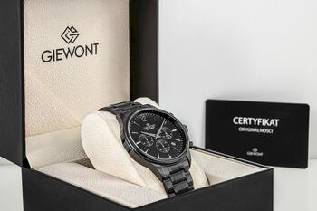 Giewont Vīriešu pulkstenis Chronograph Sapphire GW6310-B1 / melns (GW6310-B1)