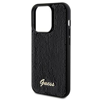 Guess GUHCP14LPSFDGSK Hardcase Sequin Script Metal Защитный чехол для iPhone 14 Pro 6.1