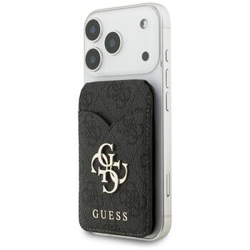 Guess MagSafe Кошелёк с Зеркалом и Подставкой 4G Чёрный (GUWMSMIP4GK)