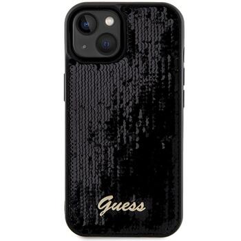 Guess GUHCP14SPSFDGSK Hardcase Sequin Script Metal Защитный чехол для iPhone 14 / 15 / 13 6.1
