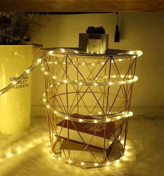 RoGer Ziemassvētku Virtene 100 LED / Silti Baltas / 10m (RO-LIGH-100LED-10M)