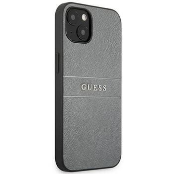 Guess GUHCP13SPSASBGR Saffiano Strap Aizsargapvalks priekš iPhone 13 mini 5,4