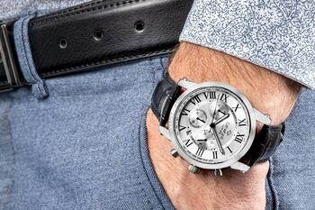 Giewont Vīriešu pulkstenis Chronograph Sapphire GW6260-A1 / sudraba (GW6260-A1)
