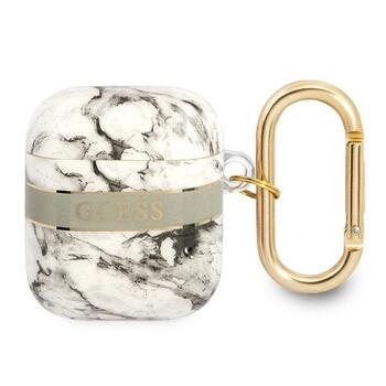 Guess GUA2HCHMAG AirPods cover Marble Strap Collection Защитный чехол для AirPods / серый (GUA2HCHMAG)
