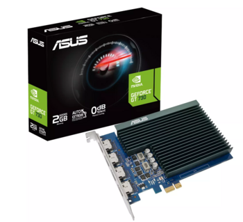 Asus NVIDIA GeForce GT 730 Видеокартa 2GB (90YV0H20-M0NA00)