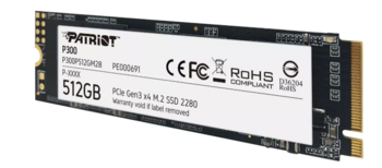 Patriot P300P512GM28 SSD диск 512GB (P300P512GM28)