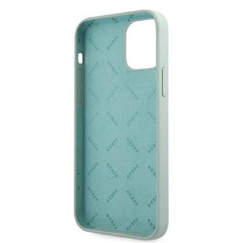 Guess GUHCP12MLSVSBF Silicone Vintage Hardcase Aizsargapvalks priekš iPhone 12/12 Pro 6,1