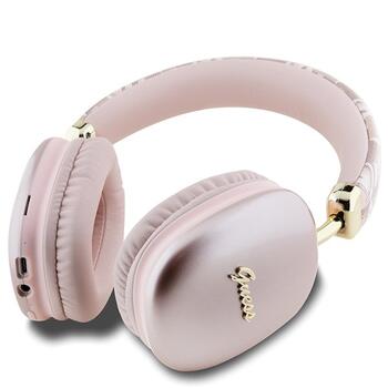 Guess Bluetooth on-ear headphones GUBHK1GCTCSP Gcube Metallic Script Logo Беспроводные наушники / розовый (GUBHK1GCTCSP)